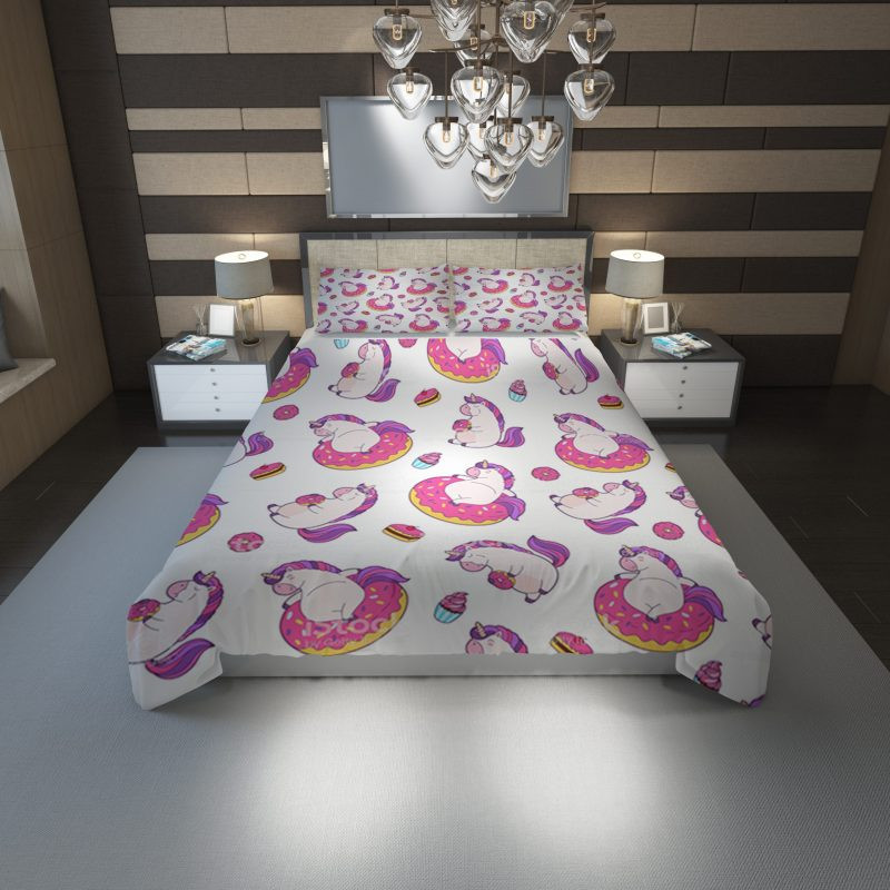 Unicorn Donut 51 Duvet Cover Set - Bedding Set