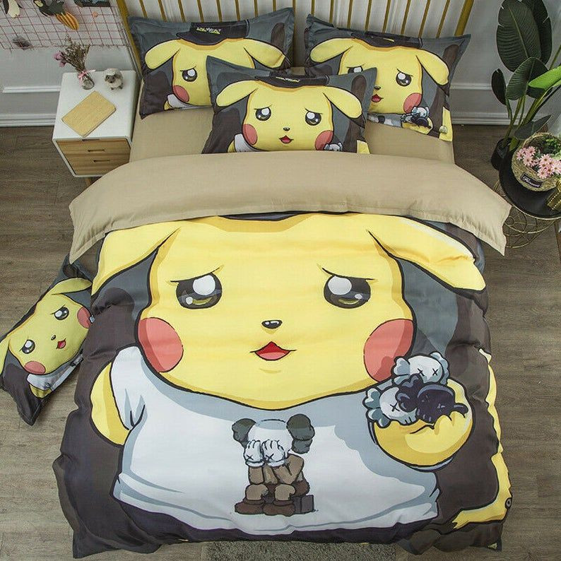 Pokemon Pikachu 4 Duvet Cover Set - Bedding Set