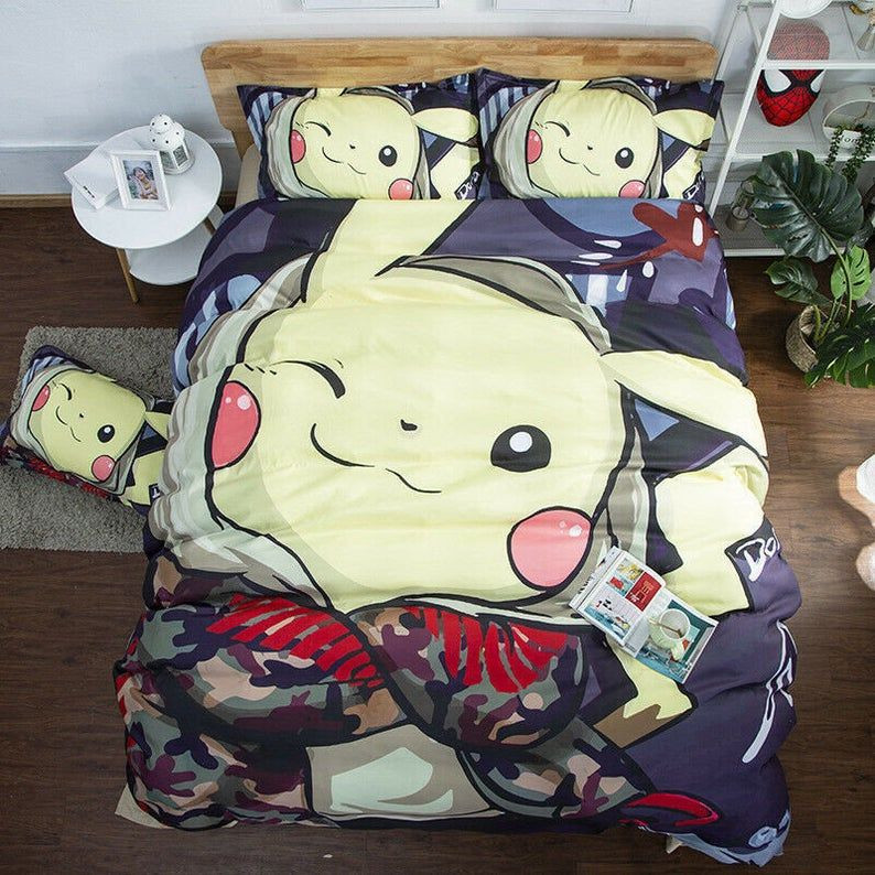 Pokemon Pikachu 2 Duvet Cover Set - Bedding Set