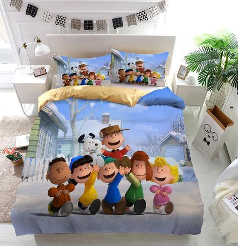 Peanuts Charlie Brown And Snoopy Duvet Cover Set - Bedding Set