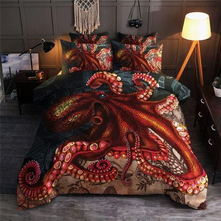 Octopus 02 Duvet Cover Set - Bedding Set