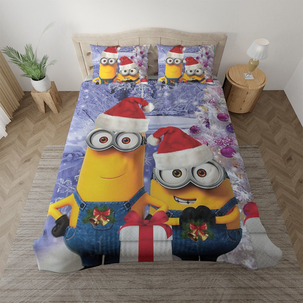 Minions Christmas Duvet Cover Set - Bedding Set