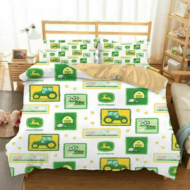 John Deere Agriculture Tractor 03 Duvet Cover Set - Bedding Set