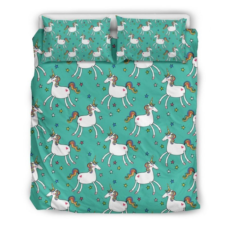 Doodle Unicorn Duvet Cover Set - Bedding Set