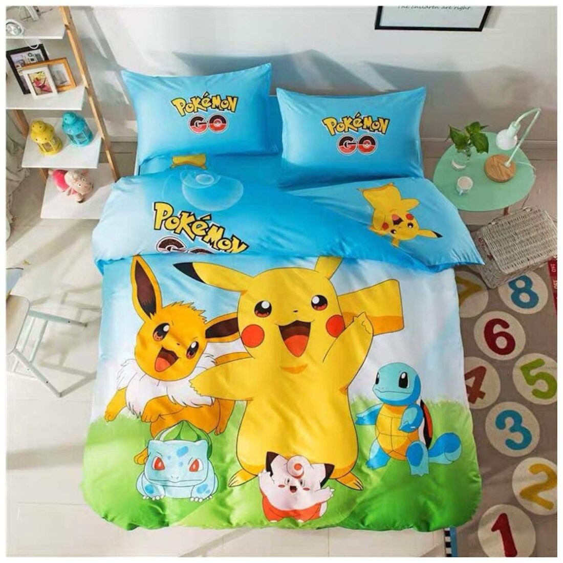 Pikachu Pokemon and Friends Duvet Cover Set - Bedding Set
