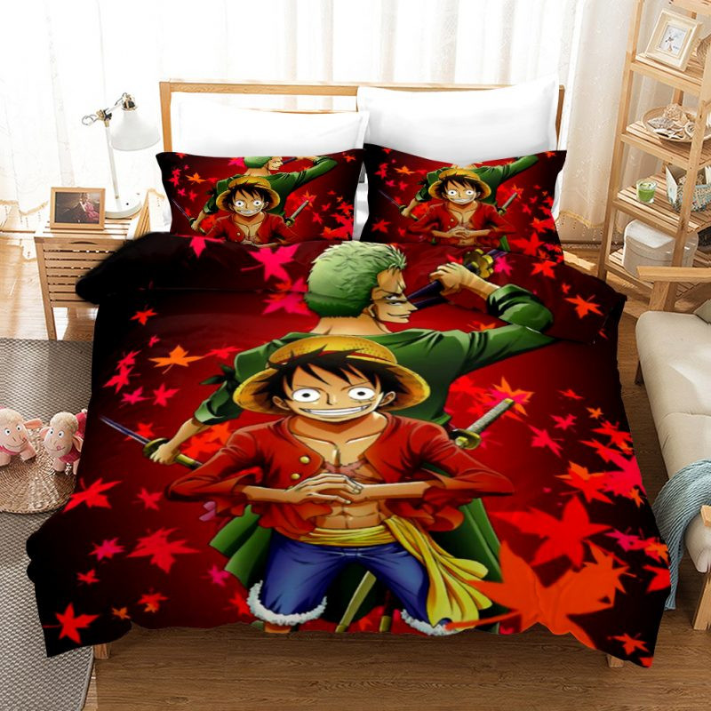One Piece 20 Luffy and Zoro Duvet Cover Set - Bedding Set