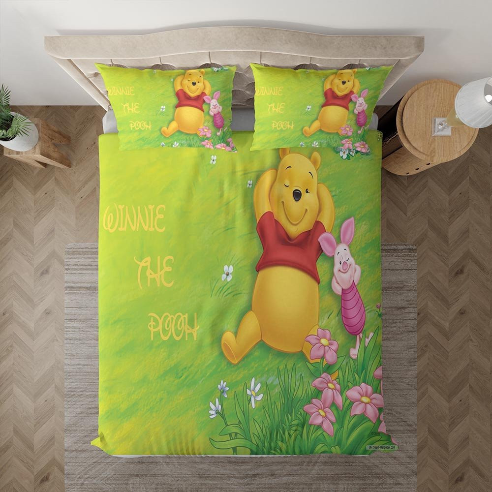 Winnie The Pooh And Piglet Disney Duvet Cover Set - Bedding Set