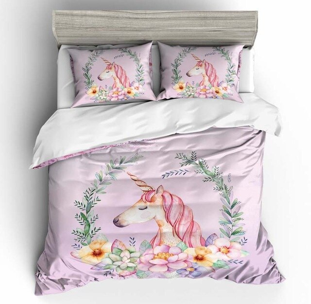 Unicorn Cute 2213 Duvet Cover Set - Bedding Set