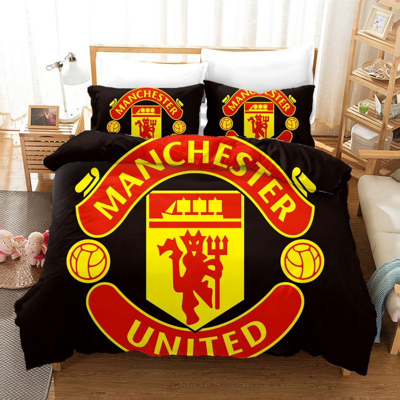 MU Manchester United FC 4 Duvet Cover Set - Bedding Set