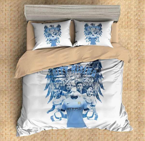 Manchester City FC 4 Duvet Cover Set - Bedding Set