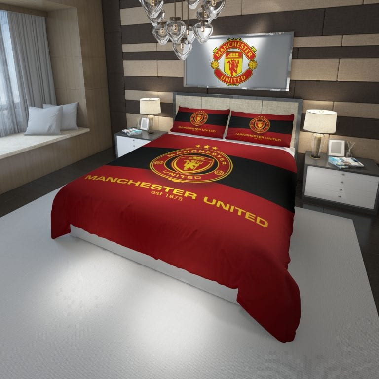 MU Manchester United FC 8 Duvet Cover Set - Bedding Set