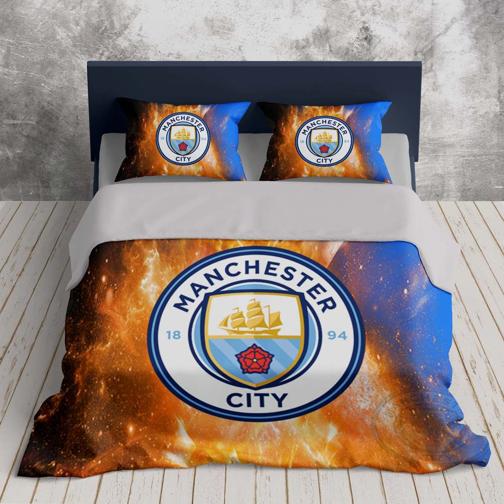 Manchester City FC 22 Duvet Cover Set - Bedding Set