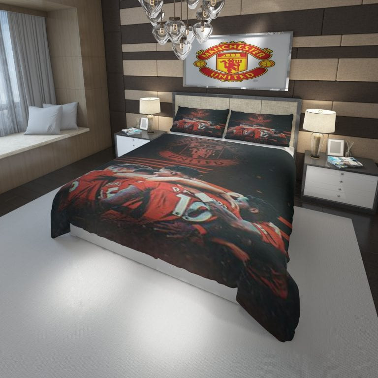 MU Manchester United FC 3 Duvet Cover Set - Bedding Set