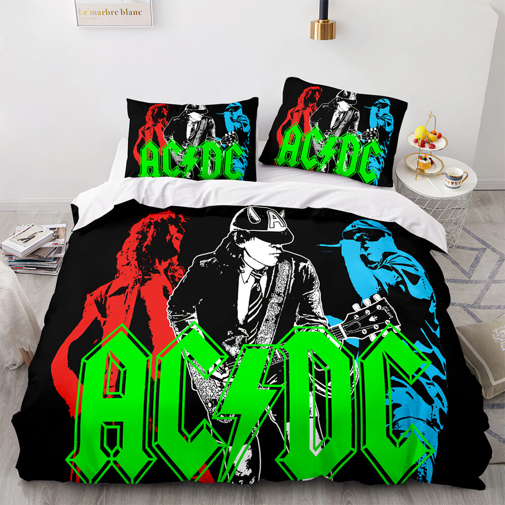 AC DC Cosplay UK Bedding Set Quilt Duvet Covers Bed Sheets Sets
