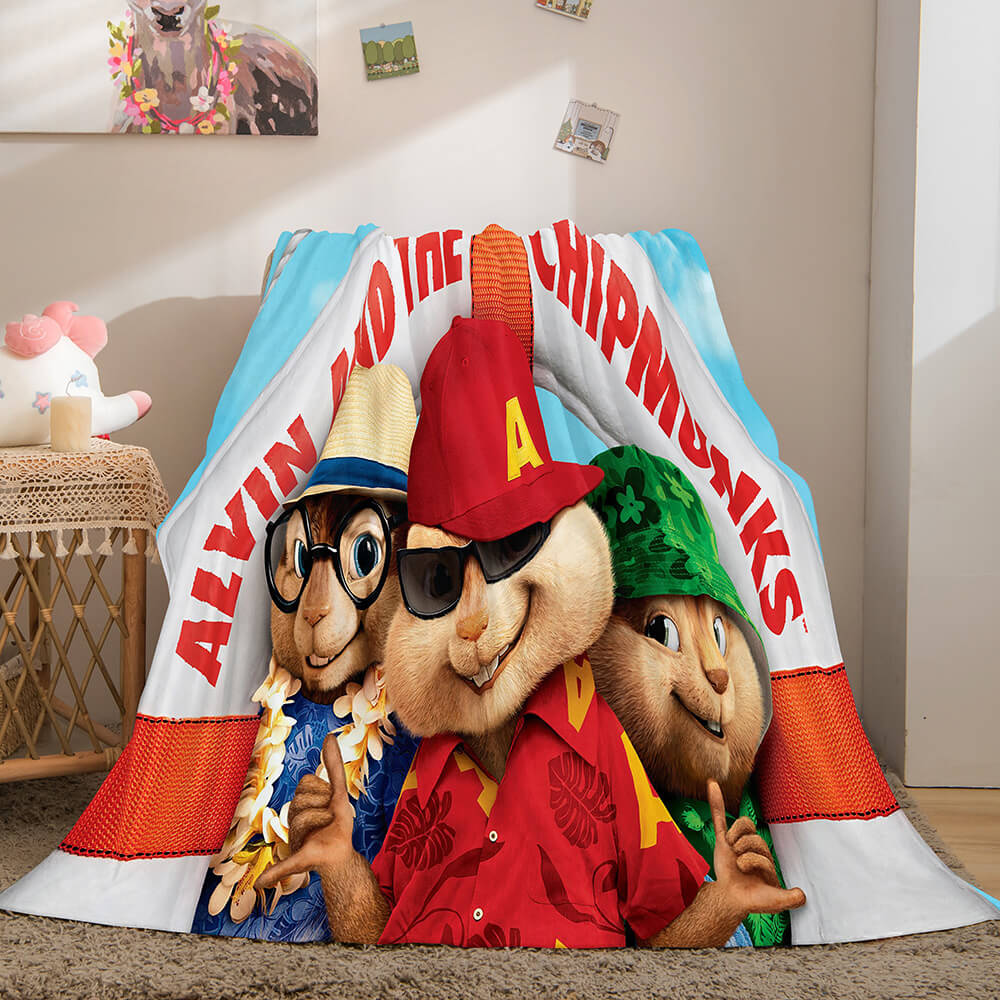 Alvin and the Chipmunks Flannel Fleece Blanket Soft Throw Quilt Blanket