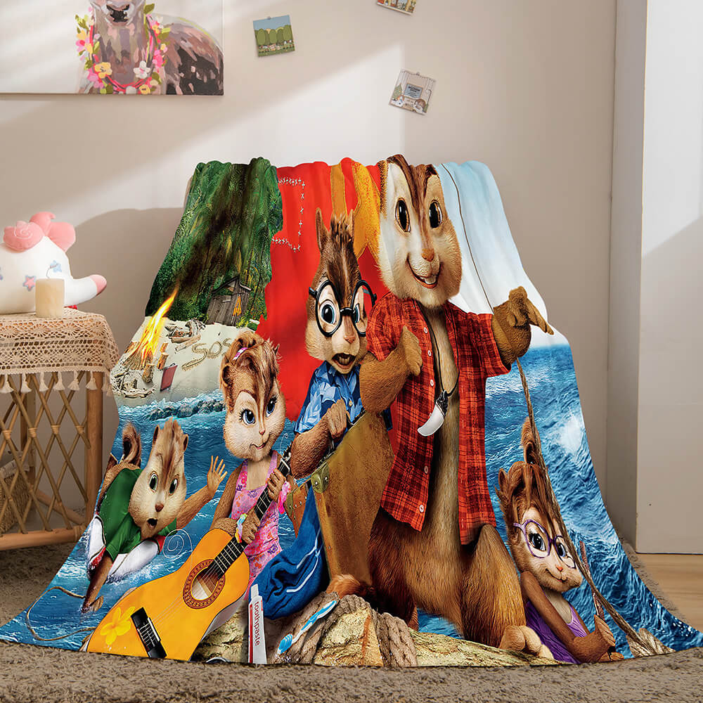 Alvin and the Chipmunks Flannel Fleece Blanket Throw Quilt Blankets