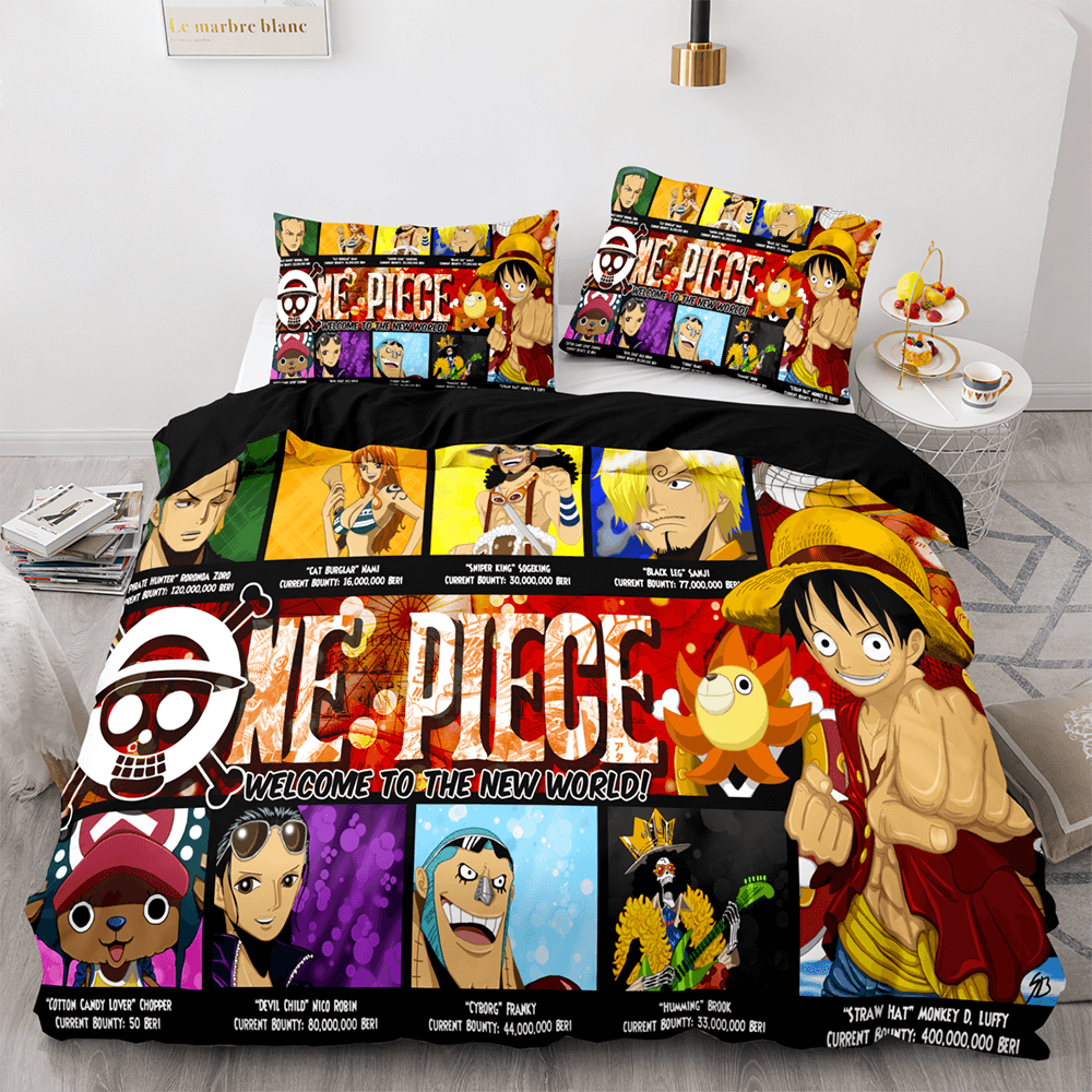 Anime One Piece UK Bedding Set Quilt Duvet Cover Cosplay Bed Sets