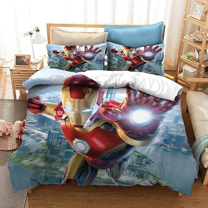 Avengers Iron Man Captain America Bedding Set Duvet Cover