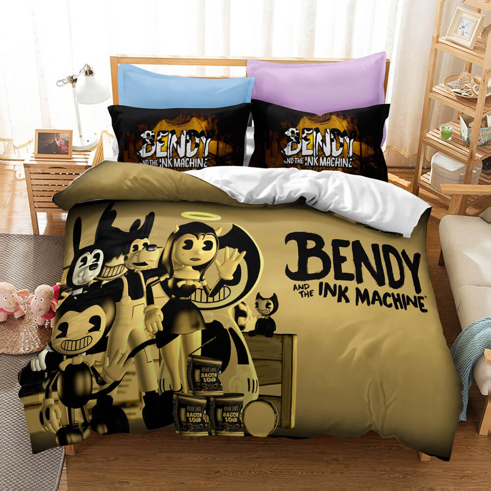 Bendy And The Ink Machine Cosplay Bedding Set Duvet Cover Bed Sets
