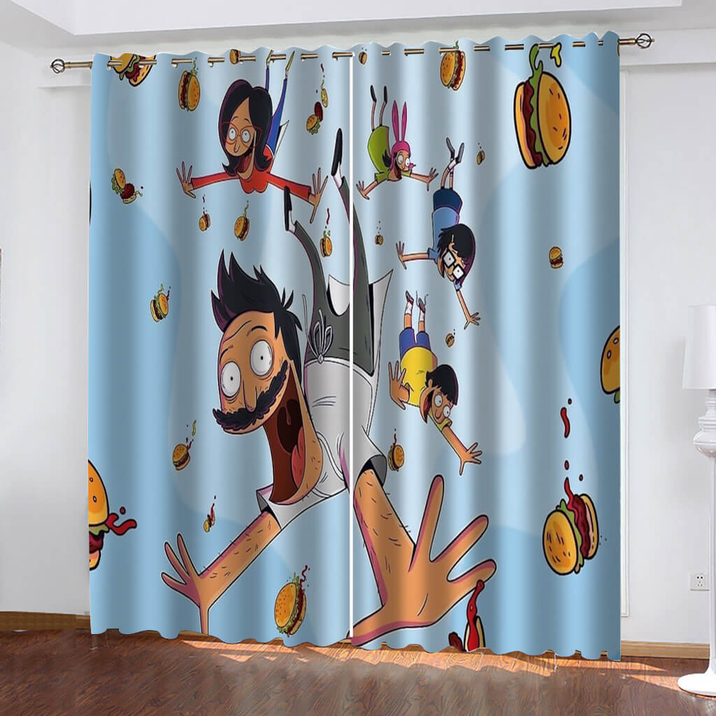 Bob's Burgers The Movie Curtains Blackout Window Drapes