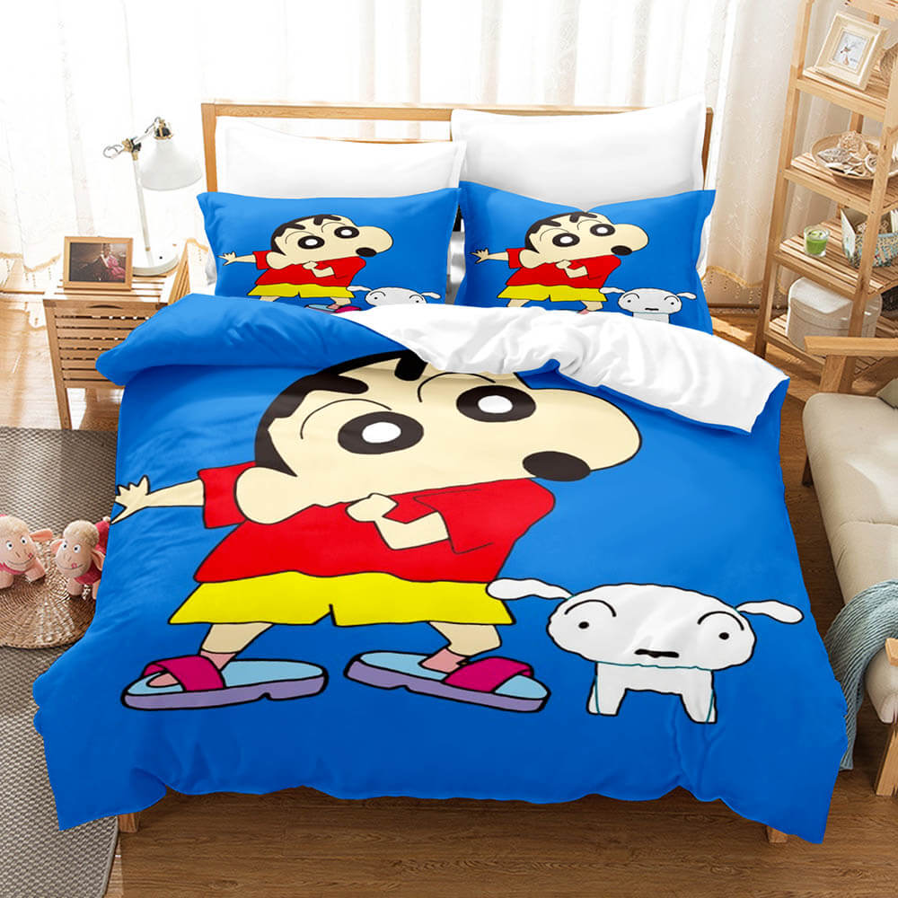 Cartoon Crayon Shin-chan Bedding Set UK Quilt Duvet Covers Bed Sets