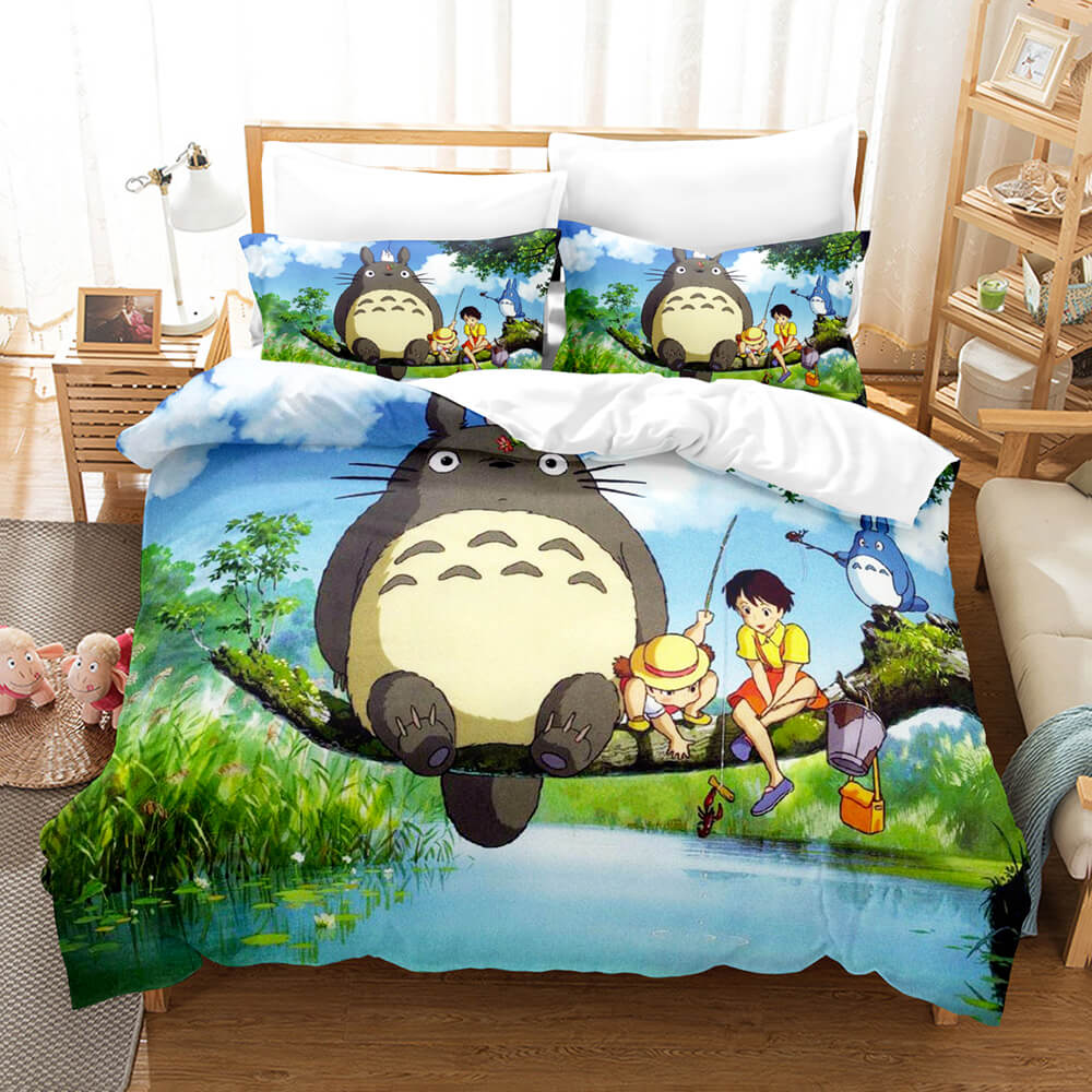 Cartoon MY NEIGHBOR TOTORO Bedding Set Duvet Cover Quilt Bed Sets