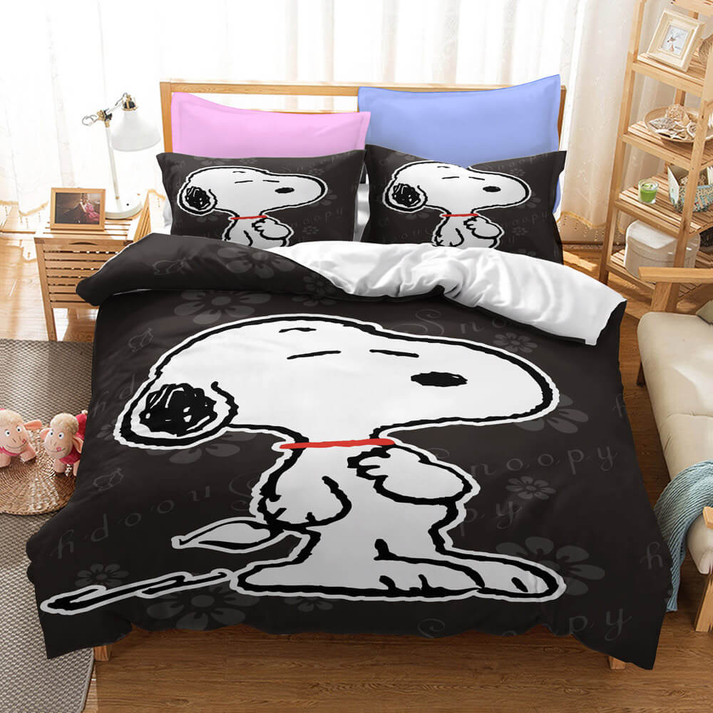 Snoopy Print Bedding Set Without Filler