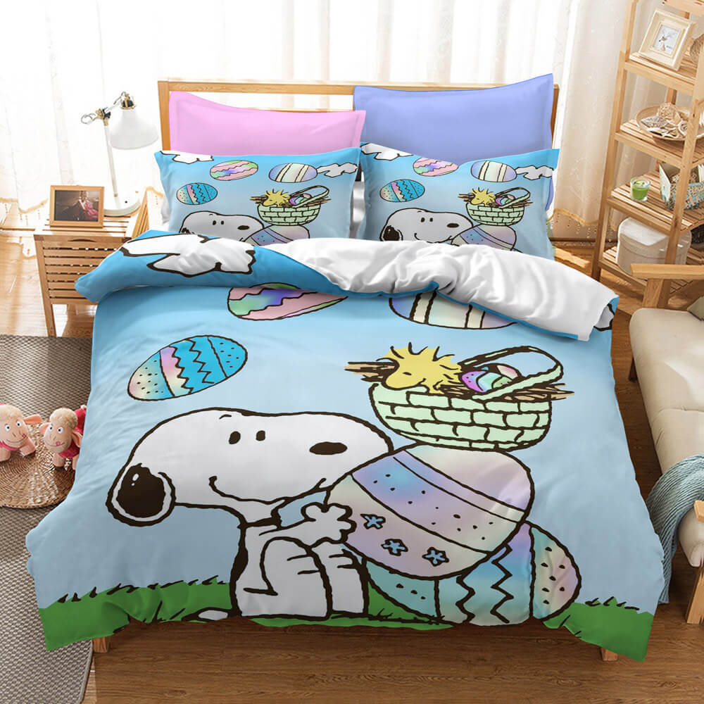 Snoopy Pattern Bedding Set Without Filler
