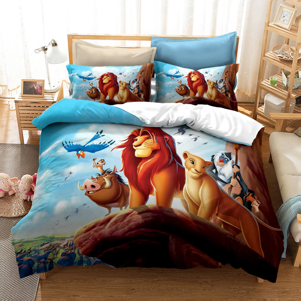 Cartoon The Lion King Cosplay UK Bedding Set Quilt Duvet Cover Bed Sets