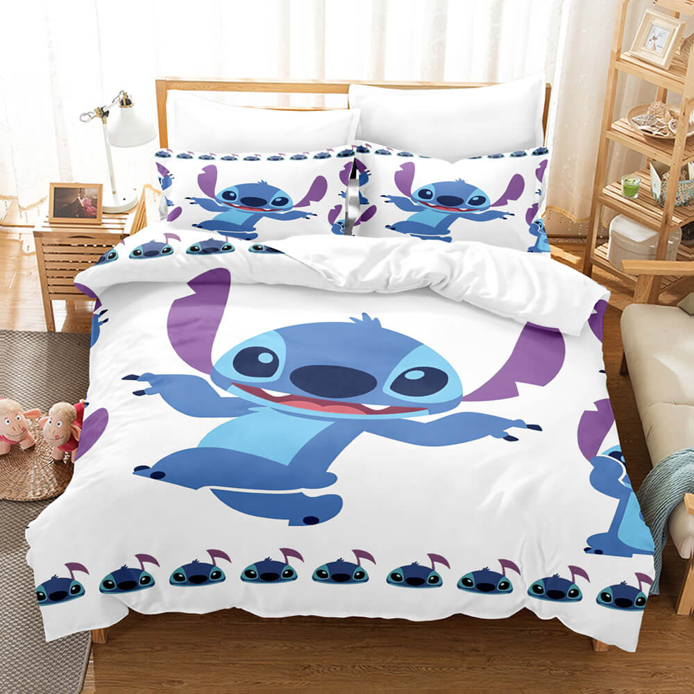 Cartoons Lilo and Stitch Cosplay Kids Bedding Set Duvet Cover Bed Sets