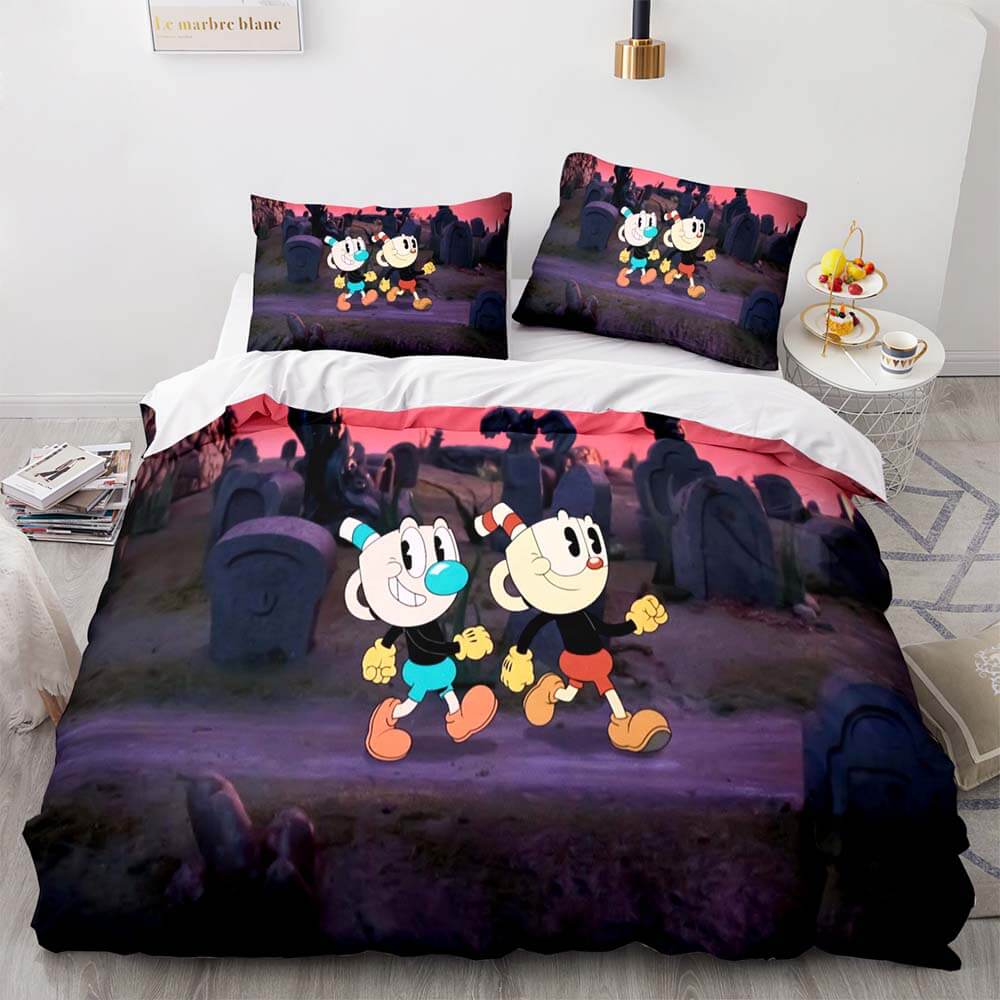 Cuphead Bedding Set Quilt Duvet Cover Bedding Sets