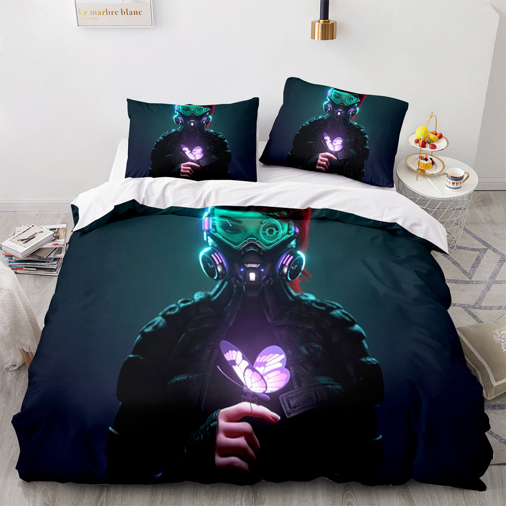 Cyberpunk 2077 Bedding Set Duvet Covers Bed Sheet Sets