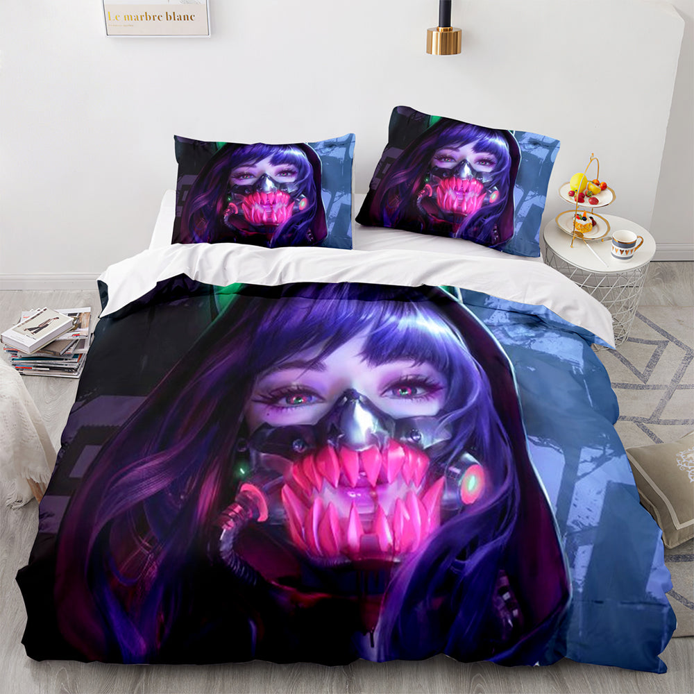 Cyberpunk Bedding Set Duvet Covers Bed Sheet Sets