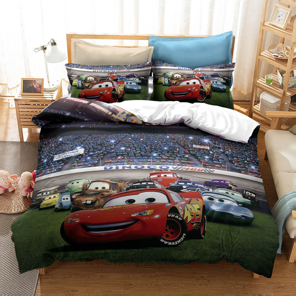 Disney Cartoon Cars Kids Bedding Set Quilt Duvet Cover Bed Sheets Sets