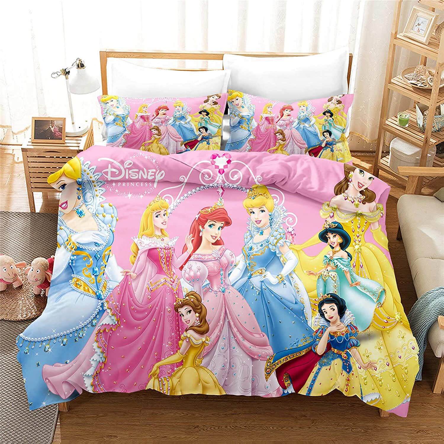 Disney Princess Snow White Cosplay Bedding Set Duvet Covers Bed Sheets