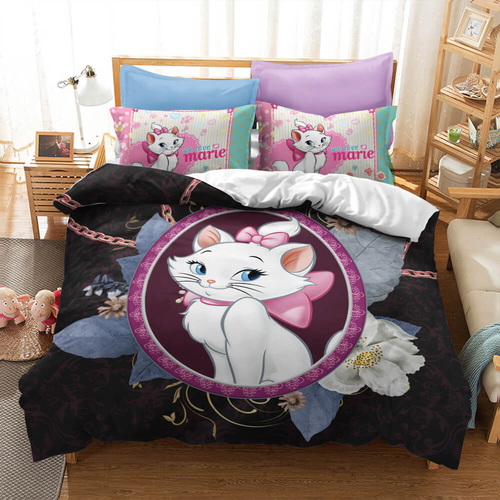 Disney The Aristocats Marie Cat Bedding Sets Quilt Cover Without Filler