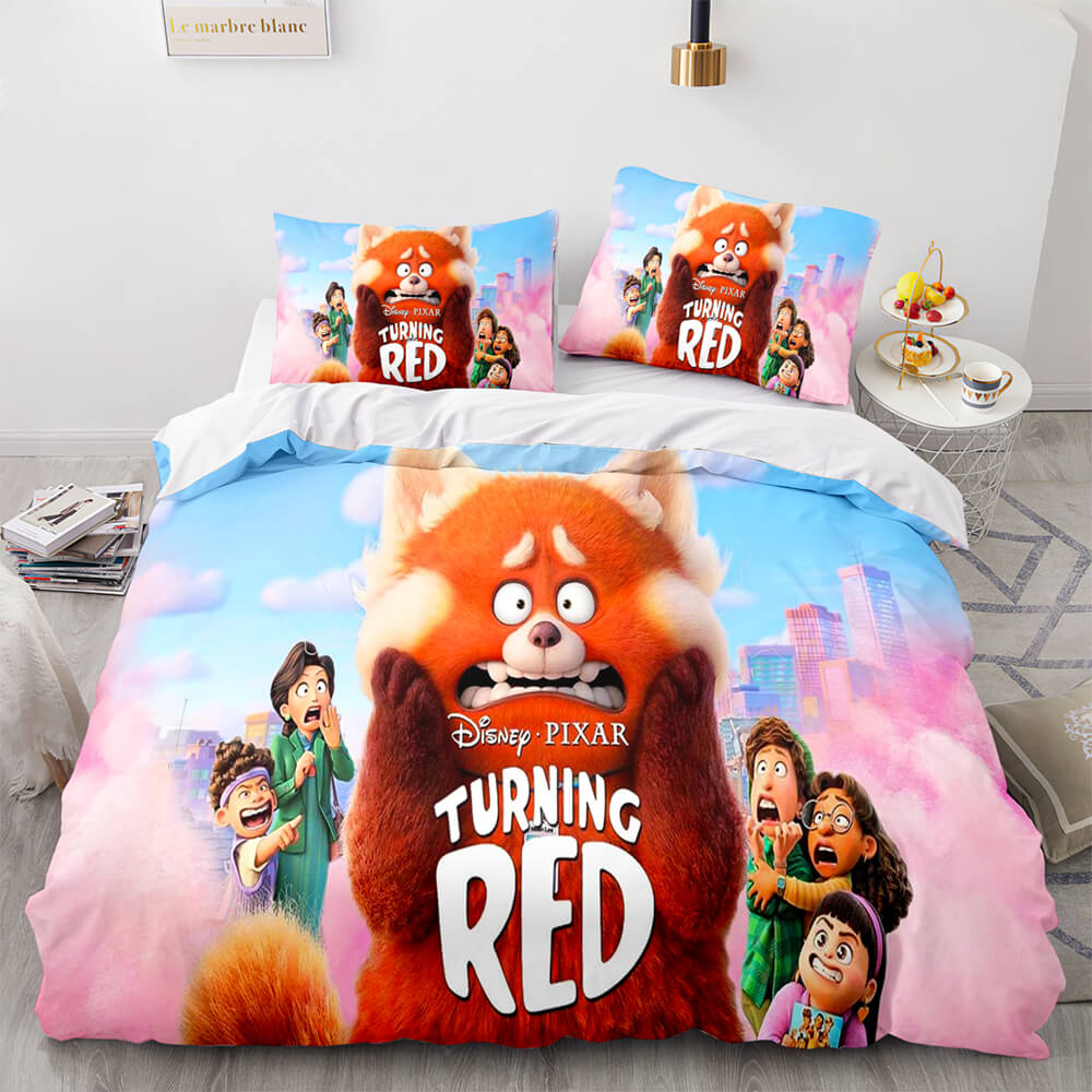 Disney Turning Red 2022 Bedding Set Quilt Duvet Cover Bedding Sets