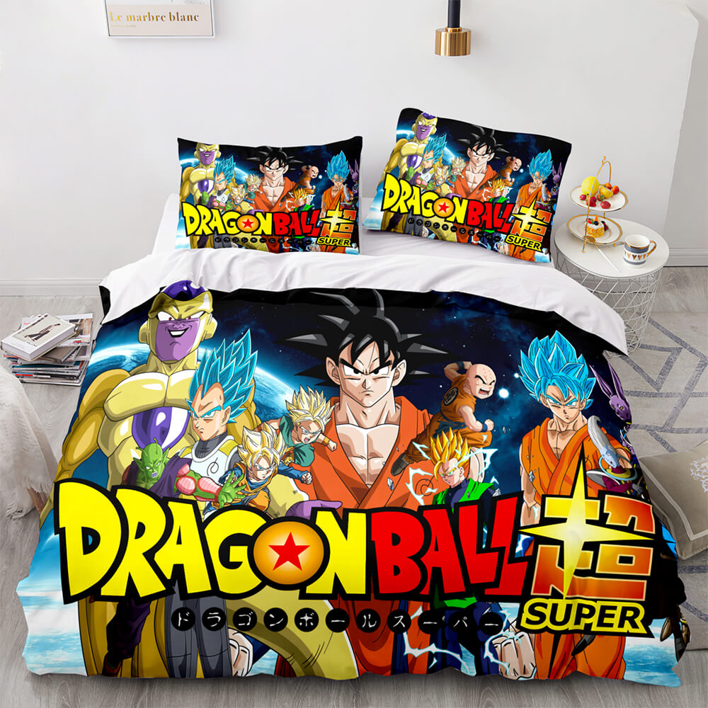 Dragon Ball Cosplay UK Bedding Set Quilt Duvet Cover Bed Sheets Sets