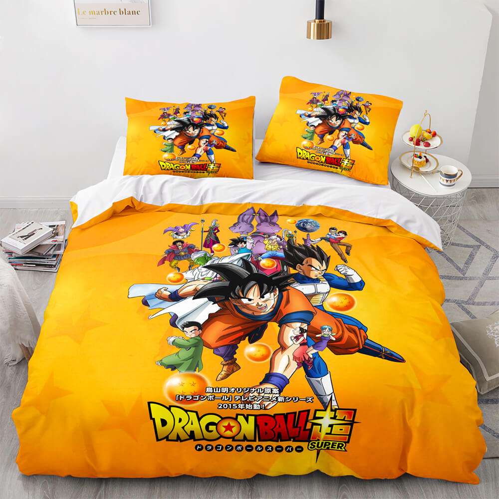Dragon Ball Cosplay Bedding Set Quilt Duvet Covers Bed Sheets Sets
