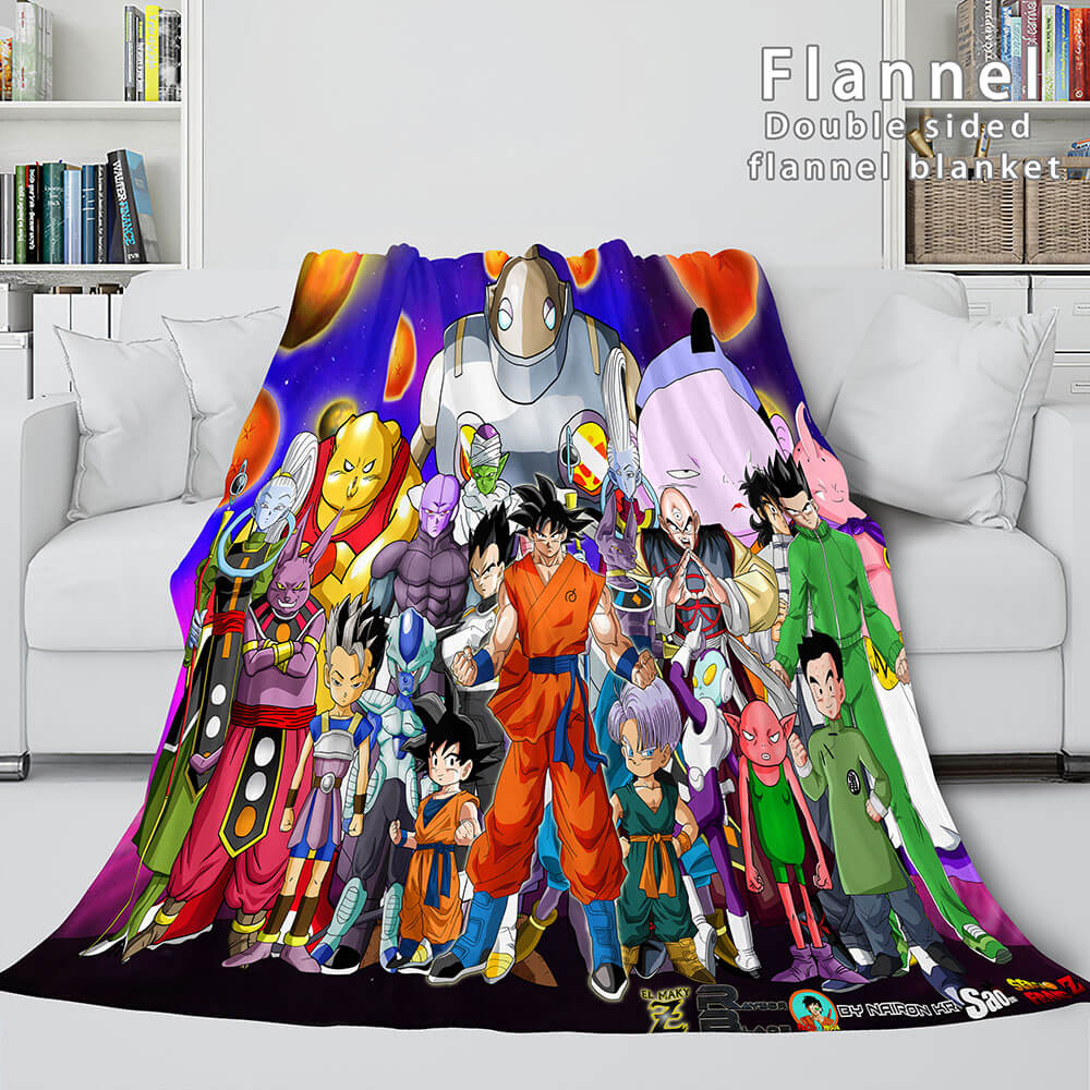Dragon Ball Soft Flannel Fleece Blanket Throw Cosplay Quilt Blanket