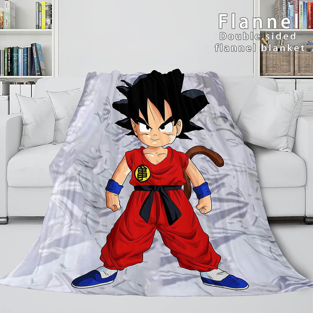 Dragon Ball Cosplay Flannel Fleece Blanket Throw Quilt Wrap Nap Blanket