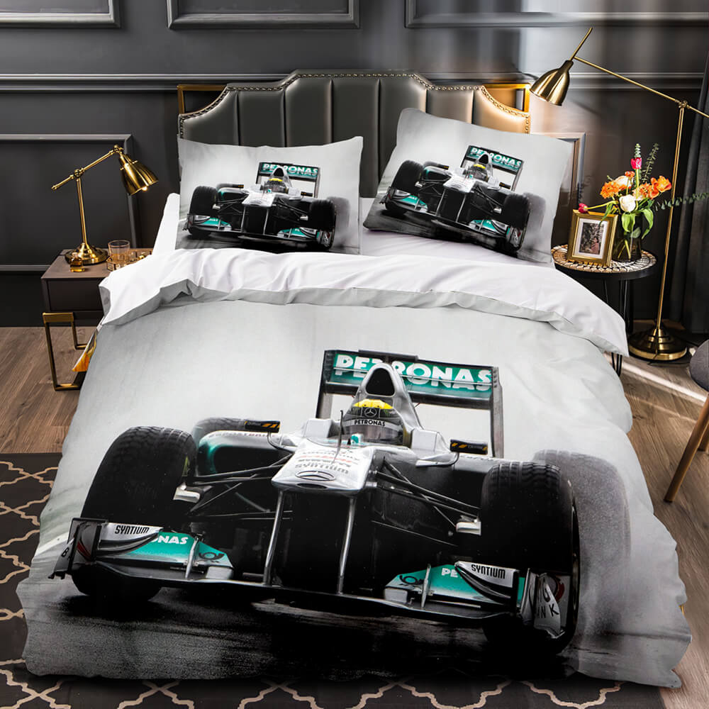 F1 Cycle Racing Print Bedding Set Without Filler