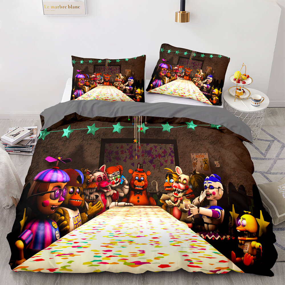 Five Nights at Freddy's Bedding Set Quilt Duvet Covers Bed Sheets Sets