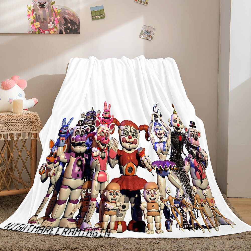 Five Nights at Freddy's Blanket Flannel Fleece Quilt Wrap Nap Blanket