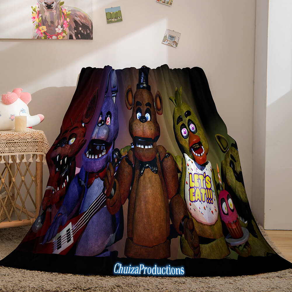 Five Nights at Freddy's Flannel Fleece Blanket Cosplay Bedding Blanket