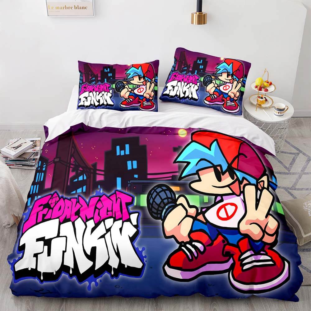 Friday Night Funkin Cosplay Bedding Set Duvet Covers Bed Sheets Sets