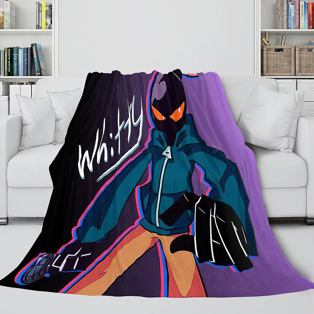 Friday Night Funkin FNF Whitty Flannel Fleece Blanket