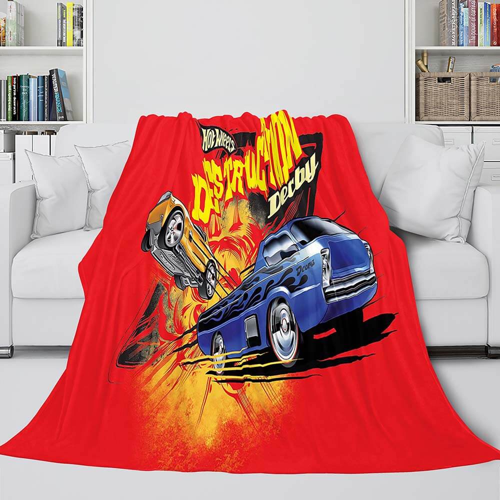 Game Hot Wheels Blanket Flannel Fleece Blanket Quilt Wrap Nap Blanket