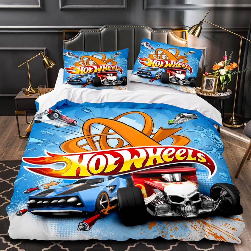 Game Hot Wheels Cosplay Kids Bedding Set Duvet Covers Quilt Bed Sets