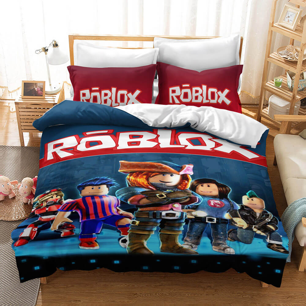 Game Roblox Cosplay Bedding Set Duvet Cover Kids Bed Sheets Sets